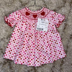 The Best Dressed Child heart smocked dress